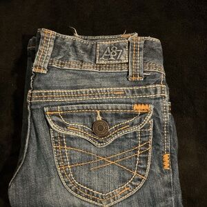 Aeropostale Flare & Wide Leg Blue Jeans